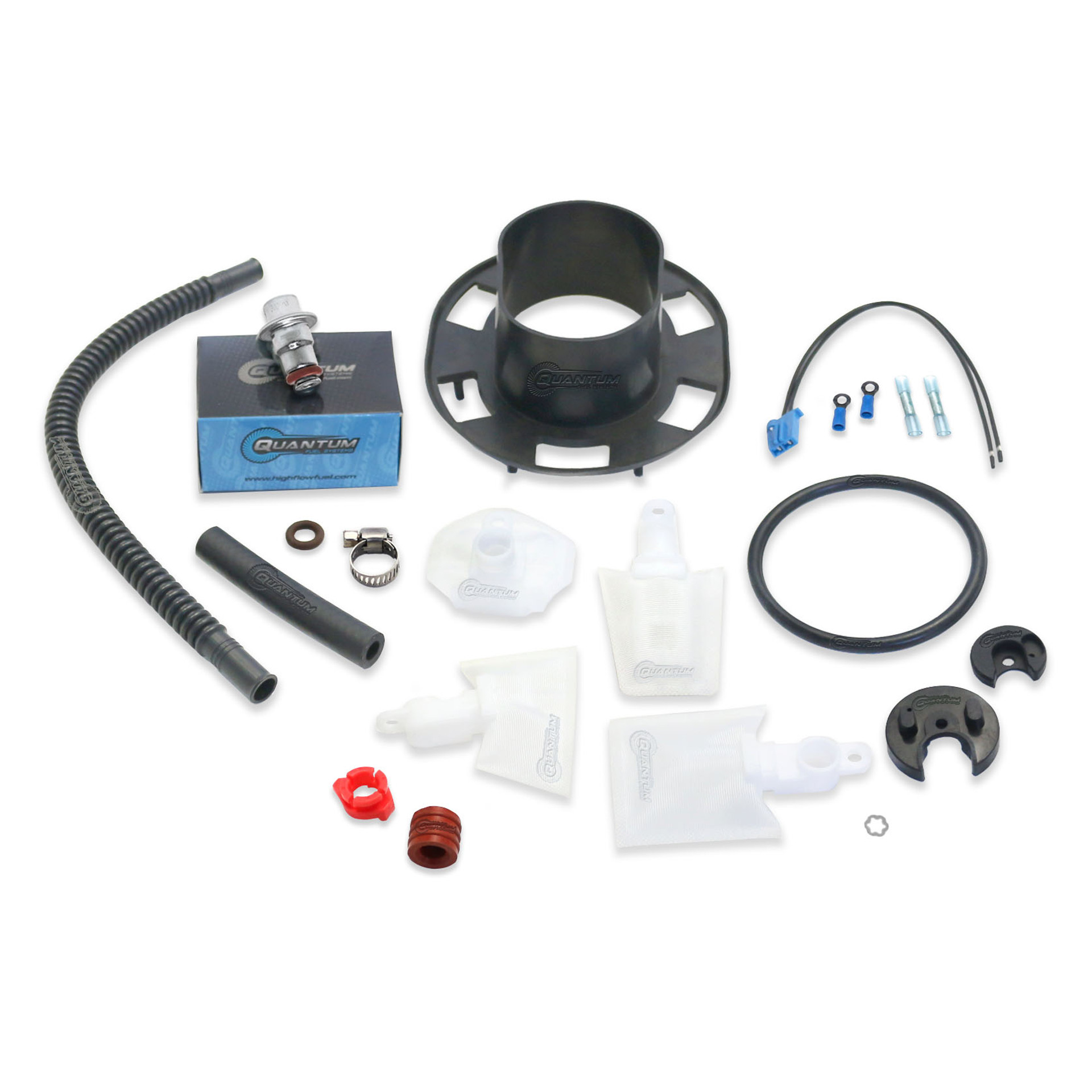 Quantum Fuel Systems Fuel Pump Repair Kit w/ Fuel Pressure Regulator, Tank Seal, Strainer for the Honda NT700V 2010-2011 Quantum Fuel Systems Fuel Pump Repair Kit w/ Fuel Pressure Regulator, Tank Seal, Strainer for the Honda NT700V 2010-2011